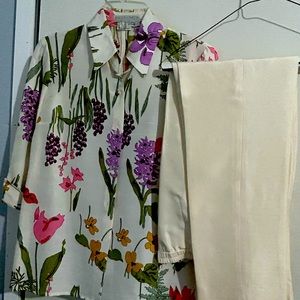 Maggy London silk pantsuit